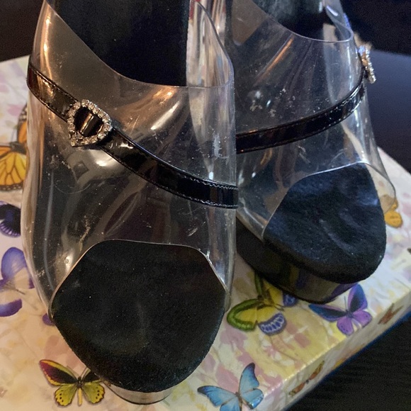 Black and clear Pleaser heels! - Picture 8 of 12